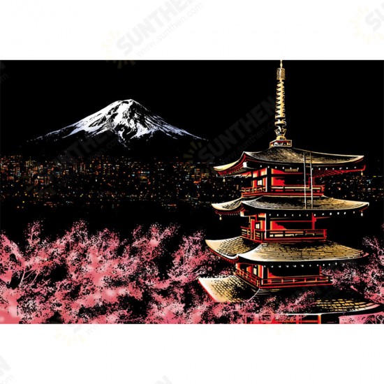 DIY Scratch Scraping Painting Drawing Paper World Sightseeing Pictures Creative Gift Home Decor DIY Paintings DIY Scratch Scraping Painting Drawing Paper World Sightseeing Pictures Creative Gift Home Decor DIY Paintings