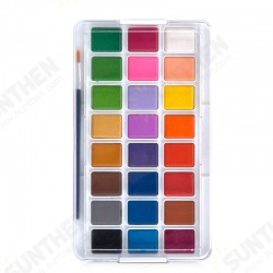 73870 24 Colors Solid Water Color Pigment Set Portable Hand-painted Watercolor Pigment with Painting Brushes School Art Painting Tools Supplies 73870 24 Colors Solid Water Color Pigment Set Portable Hand-painted Watercolor Pigment with Painting Brushes School Art Painting Tools Supplies