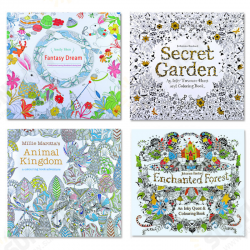 Double-sided 24 Pages Decompression Hand-painted Coloring English Book Children Adult Drawing Coloring Book Painting Paper Double-sided 24 Pages Decompression Hand-painted Coloring English Book Children Adult Drawing Coloring Book Painting Paper