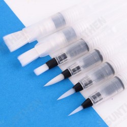 6Pcs Water Pen Set Round & Flat Nylon Nib Large Capacity Holder Brush For Pigment Painting Watercolor Painting 6Pcs Water Pen Set Round & Flat Nylon Nib Large Capacity Holder Brush For Pigment Painting Watercolor Painting