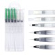 6Pcs Water Pen Set Round & Flat Nylon Nib Large Capacity Holder Brush For Pigment Painting Watercolor Painting