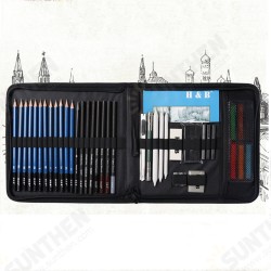 42pcs Sketching Pencil Set Professional Graphite Charcoal Drawing Pencil Kit for Beginner Engineering Drawing Design 42pcs Sketching Pencil Set Professional Graphite Charcoal Drawing Pencil Kit for Beginner Engineering Drawing Design