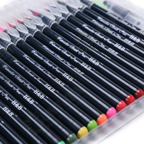 HB-WB2 20 Color Painting Brush Color Soft Head Comic Hand-painted Pen Fountain Pen Set