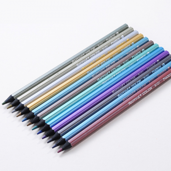 5101B Black Wood 12 Color Pencil Filling And Coloring Graffiti Leads For Sketch