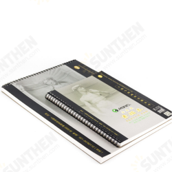 8K/16K 35 Pages Double-sided Sketchbook Coil Thickening Sketchbook Watercolor Hand-painted Sketchbook Painting Paper Supplies 8K/16K 35 Pages Double-sided Sketchbook Coil Thickening Sketchbook Watercolor Hand-painted Sketchbook Painting Paper Supplies