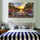 Paint By Numbers Wall Art Beautiful Sunrise Flower Bike On The Bridge In Amsterdam Poster Living Room Art Wall Pictures