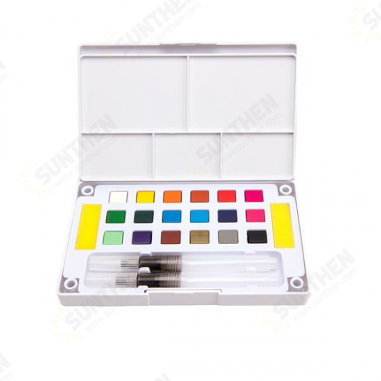 Portable Solid Watercolor Paint Set For Children's Sketch In Kindergarten