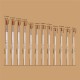 12Pcs Painting Brush Set Different Size Round Nylon Tip Artist Nylon Hair Wooden Hand Watercolor Brush for Painting Supplies