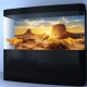 Sun Desert Adhesive Poster Aquarium Fish Tank Background Sticker Home Office Decor
