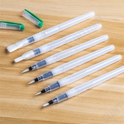 WG2019-6 6pcs/set Portable Paint Brush Water Color Brush Pencil Soft Brush Pen for Beginner Painting Drawing Art Supplies WG2019-6 6pcs/set Portable Paint Brush Water Color Brush Pencil Soft Brush Pen for Beginner Painting Drawing Art Supplies
