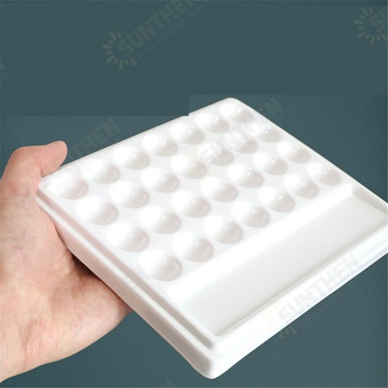 Watercolor Palette Imitated Porcelain Multi-Shape Professional Color Palette Portable Painting Tool For Pro Painter Beginner Watercolor Palette Imitated Porcelain Multi-Shape Professional Color Palette Portable Painting Tool For Pro Painter Beginner