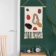 Woven Wall Hanging Tapestry Wedding Hanging Backdrop Bohemian Wall Mural Yarn Tapestry with Tassel Living Room Home Office Decorations