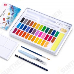 XM Ecosystem 24/36 Colors Solid Watercolor Paint Set Metal Iron Box Hand Painted Watercolor Pigment Art Painting Tools Supplies 73876/73877 XM Ecosystem 24/36 Colors Solid Watercolor Paint Set Metal Iron Box Hand Painted Watercolor Pigment Art Painting Tools Supplies 73876/73877