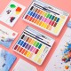 XM Ecosystem 24/36 Colors Solid Watercolor Paint Set Metal Iron Box Hand Painted Watercolor Pigment Art Painting Tools Supplies 73876/73877