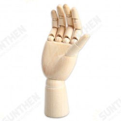 1088 10 inch/12 inch Wooden Left/Right Hand Model Jointed Wood Carving Sculpture Mannequin Hand for Drawing Sketch Decoration 1088 10 inch/12 inch Wooden Left/Right Hand Model Jointed Wood Carving Sculpture Mannequin Hand for Drawing Sketch Decoration