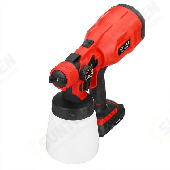 18V Electric Cordless Spray Guns 800ml Household Paint Sprayer High Pressure Flow Control Easy Airbrush