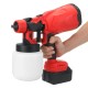 21V 1300mAh Paint Spray Guns Craft Painting Tool Spray Model Airbrush Electric Paint Sprayer W/ 1/2 Battery