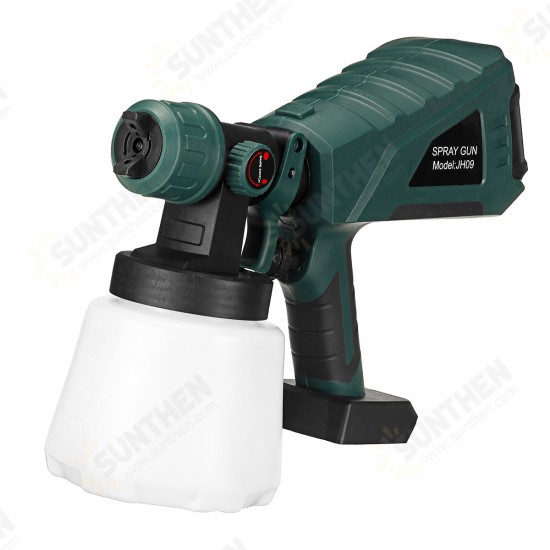 800W 1000ml Cordless Rechargeable Electric Paint Sprayer Spray Guns W/ Adjustment Knob For Makita 18V Battery