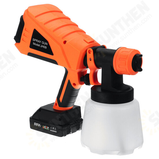 88VF 1000ML Electric Spray Guns Household Convenience Spray Paint With Li-ion Battery Regulation High Power Sprayer