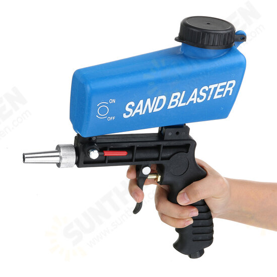 Portable Sandblaster Kit Air Nozzles Feed Sandblasting Blast Guns Tube Sand