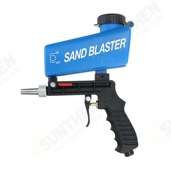 Portable Sandblaster Kit Air Nozzles Feed Sandblasting Blast Guns Tube Sand