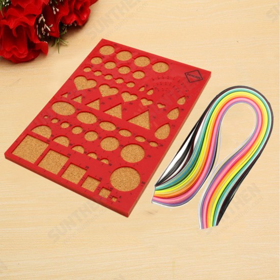 1 Set Creations Paper Quilling Kit Slotted Tools Pins Tweezer Board DIY Craft