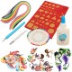 1 Set Creations Paper Quilling Kit Slotted Tools Pins Tweezer Board DIY Craft