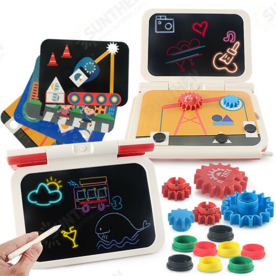 2-in-1 DIY LCD Drawing Board Multi-function Plug-in tablet Hand Writing Board 270 Degrees Foldable Children's Toy