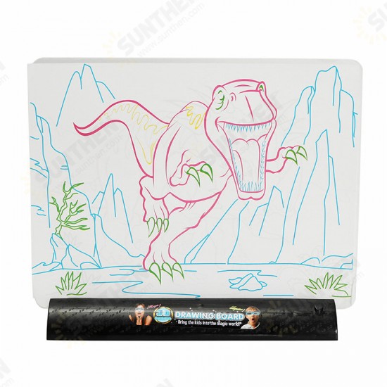 3D Magic Flashing Drawing Board Dinosaur Game For Kids Children Educational Christmas Gift Toys