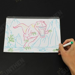 3D Magic Flashing Drawing Board Dinosaur Game For Kids Children Educational Christmas Gift Toys 3D Magic Flashing Drawing Board Dinosaur Game For Kids Children Educational Christmas Gift Toys