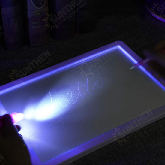 A3 Size 3D Children's Luminous Drawing Board Toy Draw with Light Fun for Kids Family