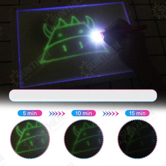 A3 Size 3D Children's Luminous Drawing Board Toy Draw with Light Fun for Kids Family