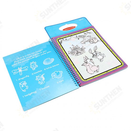 Coolplay Magic Children Water Drawing Book With 1 Magic Pen / 1Coloring Book Water Painting Board