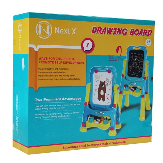 B665 Short Long Stand Double-Side Drawing Board learning Calligraphy Board Toys