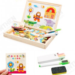Wooden DIY Magnetic Drawing Board Forest Paradise Children's Early Educational Learning Toys Wooden DIY Magnetic Drawing Board Forest Paradise Children's Early Educational Learning Toys