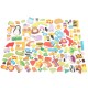 Wooden DIY Magnetic Drawing Board Forest Paradise Children's Early Educational Learning Toys