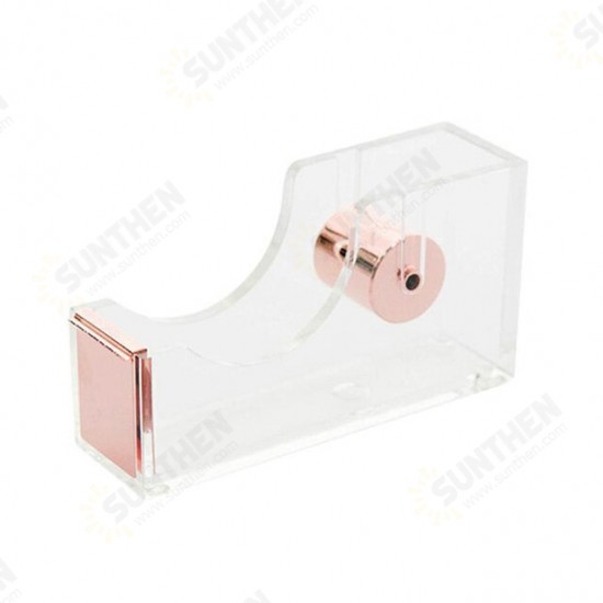 M029 Transparent Acrylic Tape Cutter Classic Design Tape Dispenser Stationery for School Office Desktop