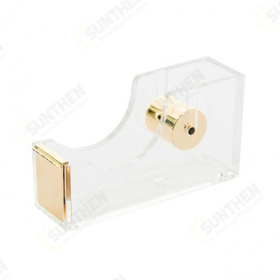 M029 Transparent Acrylic Tape Cutter Classic Design Tape Dispenser Stationery for School Office Desktop