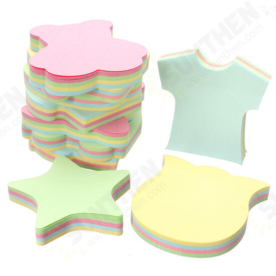 1 Pcs Sticky Note Color Post Note Paper Sticker Cute Candy Color Sticky Notes Stationery Papers Bookmark Office School Supplies