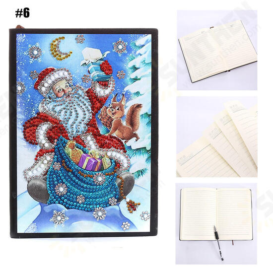 10 Styles 80 Pages A5 Notebook DIY Diamond Painting Notepad 5D Full Rhinestone