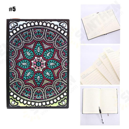 10 Styles 80 Pages A5 Notebook DIY Diamond Painting Notepad 5D Full Rhinestone