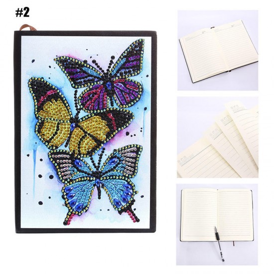 10 Styles 80 Pages A5 Notebook DIY Diamond Painting Notepad 5D Full Rhinestone