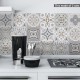 10pcs Moroccan Self-adhesive Wall Sticker Waterproof Bathroom Kitchen Decor Wall Stair Floor Tile Sticker