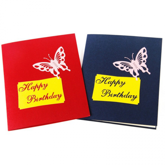 1Pcs Vintage Cake Shape Greeting Cards Birthday Gift Decoration Card