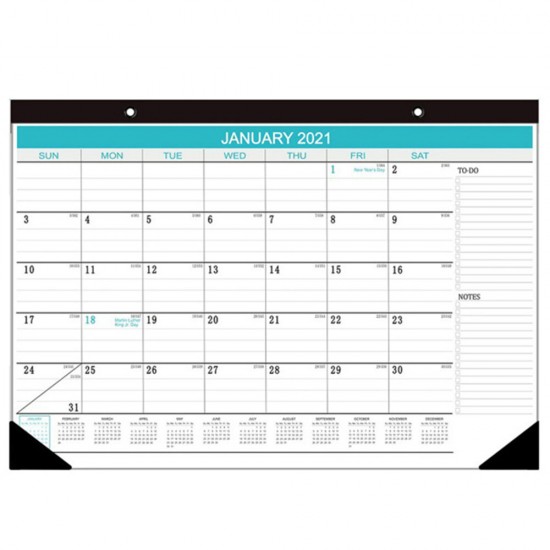 1pc 2021 English Version Desk Calendar Wall Calendar Year Planner Daily Plan for Business Office School Home Decor