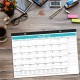 1pc 2021 English Version Desk Calendar Wall Calendar Year Planner Daily Plan for Business Office School Home Decor