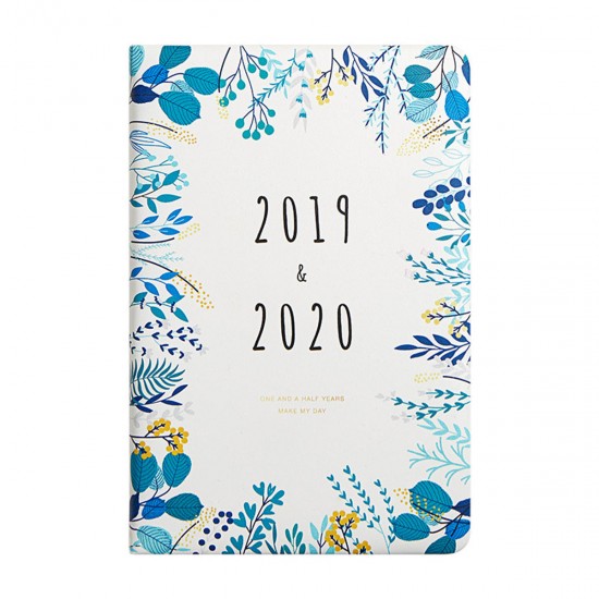 2019-2020 Weekly Monthly Agenda Planner Monthly Weekly Plan Portable Notebook Cute Diary Flower Schedule Office Stationery