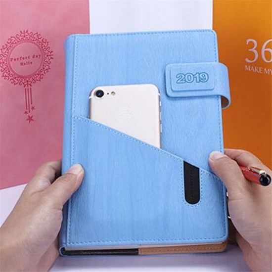 2019 A5 Planner Diary Scheduler School Study Notebook Diary Weekly Planner Notebook School Office Supplies for Phone