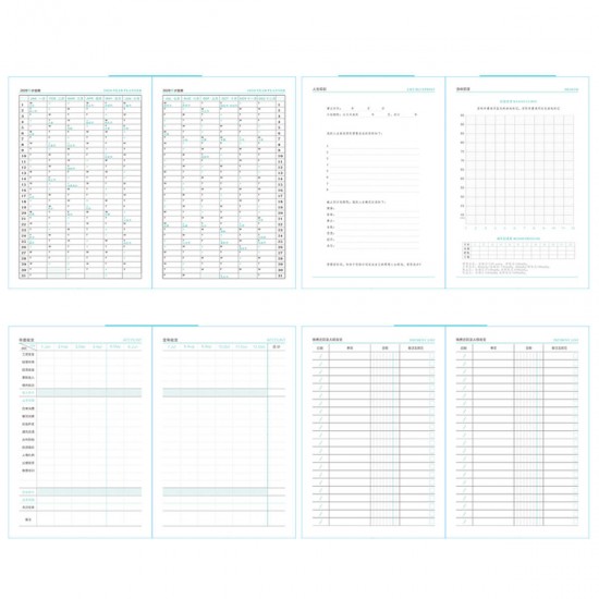 2020 schedule this custom logo365 days daily schedule calendar notepad work log notebook