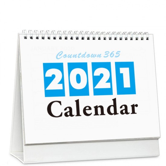 2021 Desktop Calendar Flower Colorful Daily Schedule Planner Double Coil Calendar Desktop Decorations 18 Sheets
